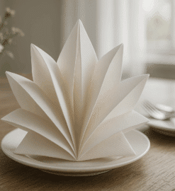 10 pliages de serviette papier faciles pour une table stylée (pas à pas)
