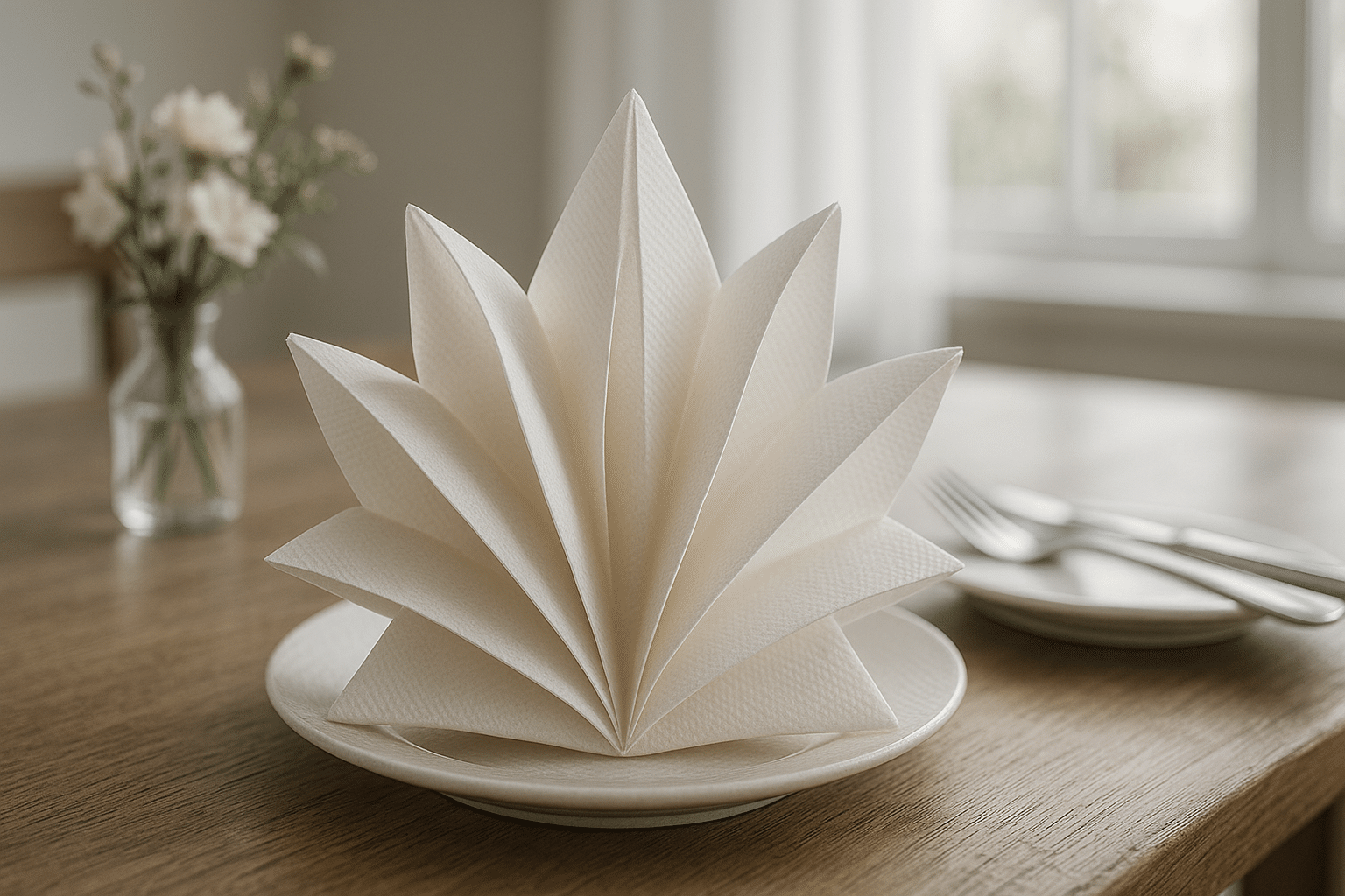 pliage de serviette de papier